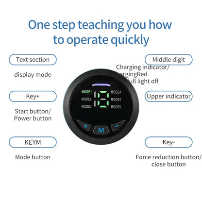 PC EMS Muscle Stimulator Abdominal Toner ABS Trainer Wireless USB Recharge