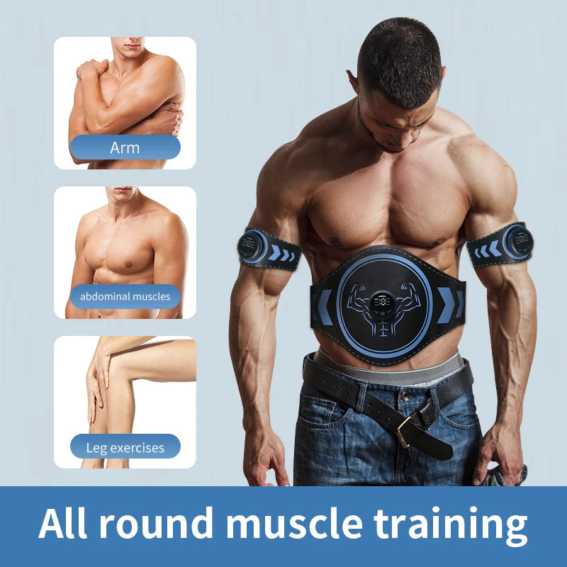 PC EMS Muscle Stimulator Abdominal Toner ABS Trainer Wireless USB Recharge