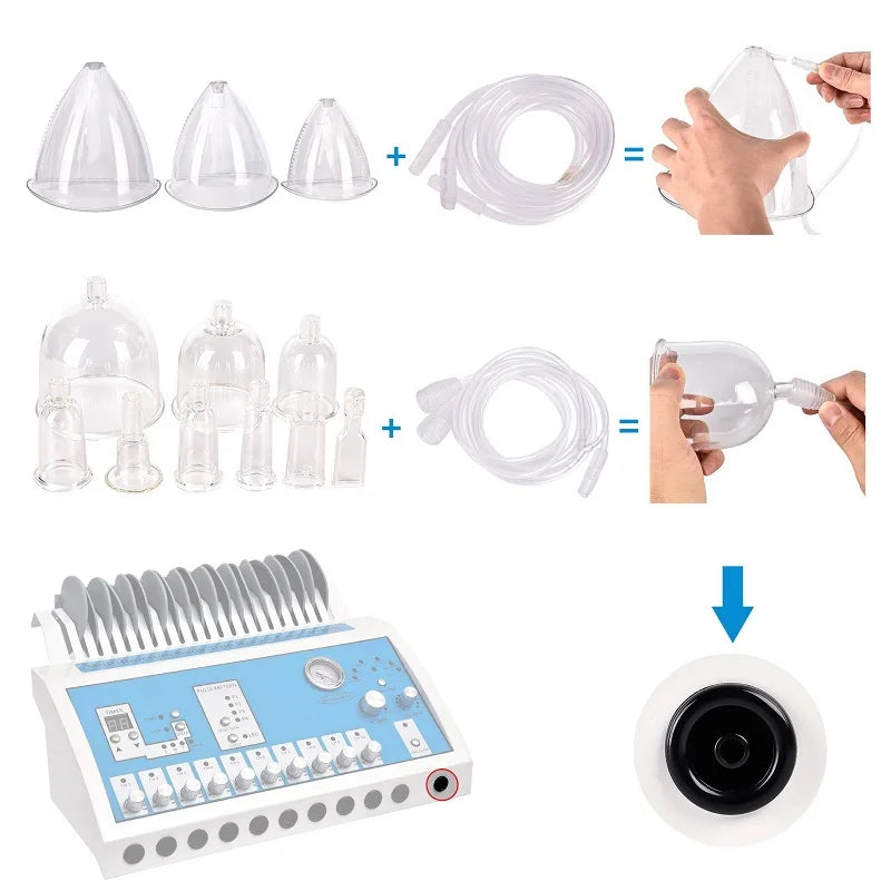 PC EMS Vacuum Massage Therapy Machine Enlargement Pump Lifting Breast Enhan