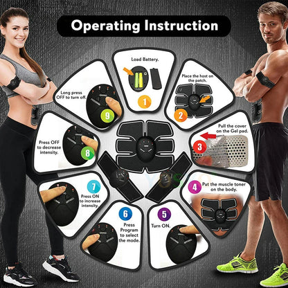 PC EMS Wireless Muscle Stimulator Trainer Smart Fitness Abdominal Training