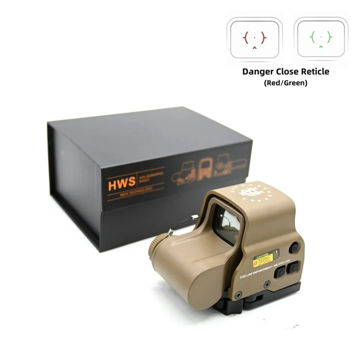 EXPS3 Holographic DCR Reticle 558 Red Dot Sight Hunting Reflex Sight 2A Initiative Marking 20mm Rail Mount For Airsoft