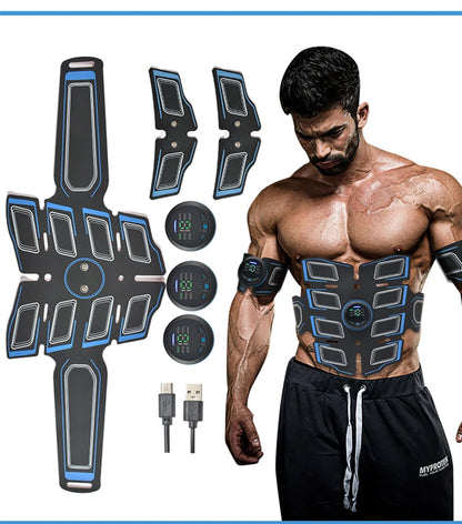 PC Electric Abdominal Muscle Stimulator Slimming Massage Unisex Trainer EMS