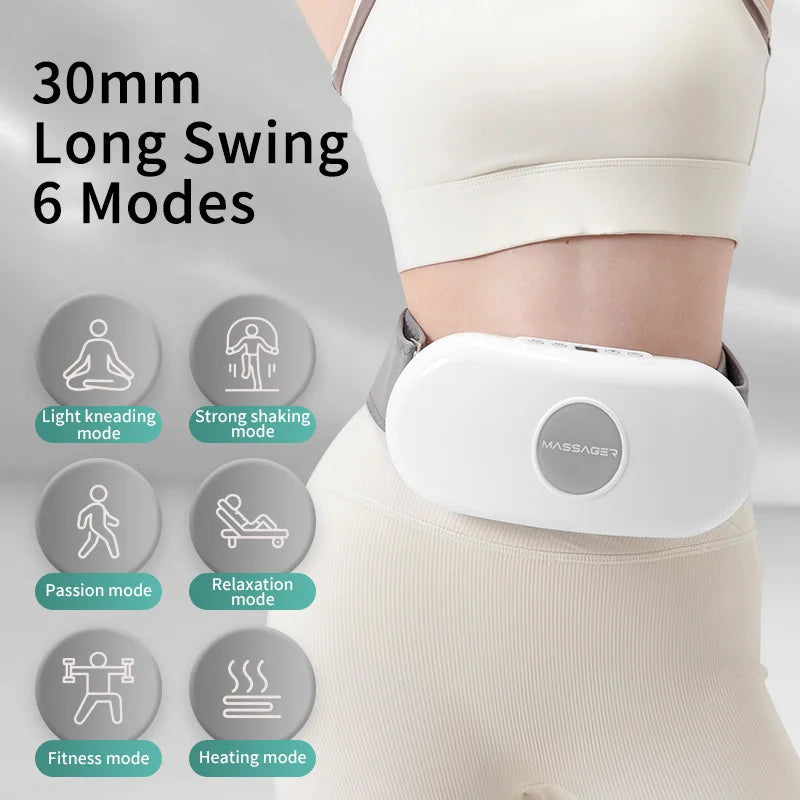 PC Electric Belly Shaking Massager Portable Wireless Abdominal Massage Belt