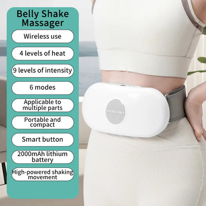 PC Electric Belly Shaking Massager Portable Wireless Abdominal Massage Belt