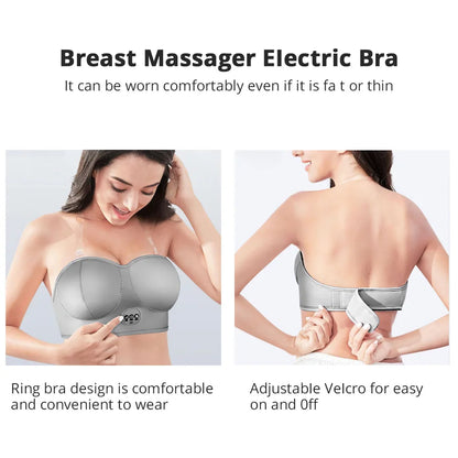 PC Electric Breast Massager Wireless Chest Enhance Vibration Massage Machin