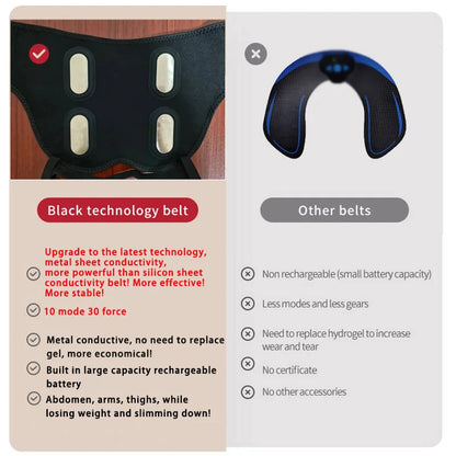 PC Electric Butt Muscle Stimulator EMS Hips Trainer USB Rechargable Buttock