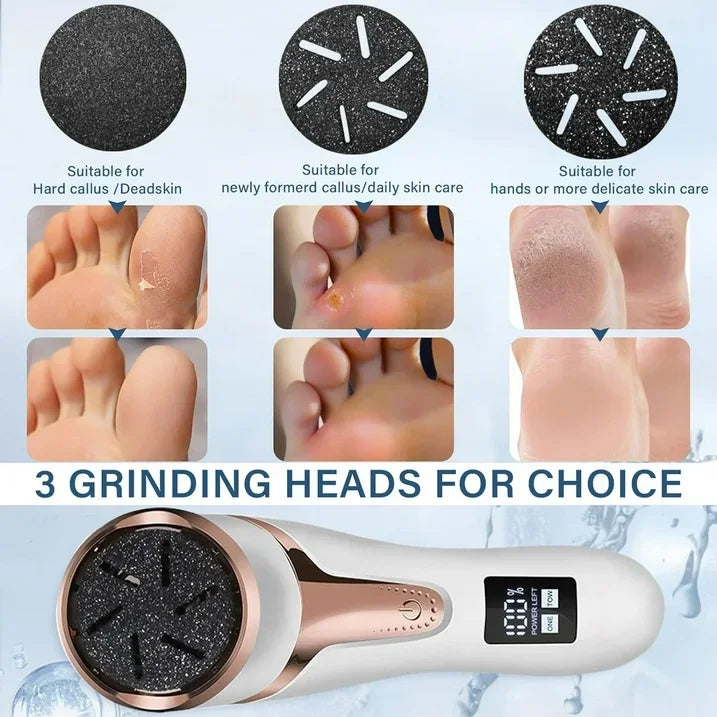 PC Electric Callus Remover  Feet Quartz, Rechargeable Foot Pedicure Tools F