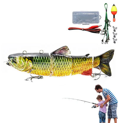 PC Electric Fishing Lure Realistic Robotic Swimming Fishing Bait Electric L