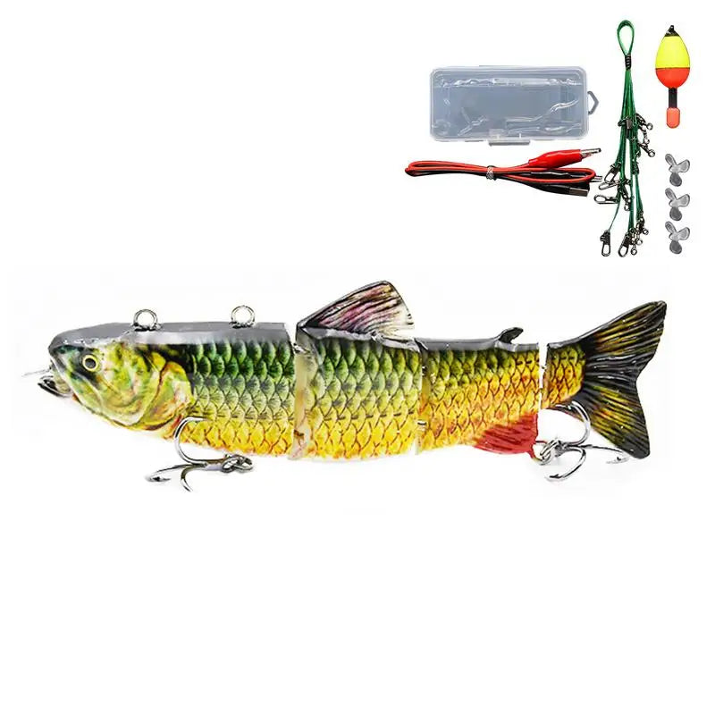 PC Electric Fishing Lure Realistic Robotic Swimming Fishing Bait Electric L