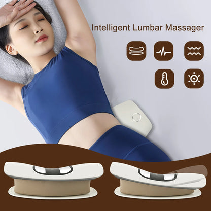 PC Electric Lumbar Traction Massager Waist masajeador Adjustable Vibration