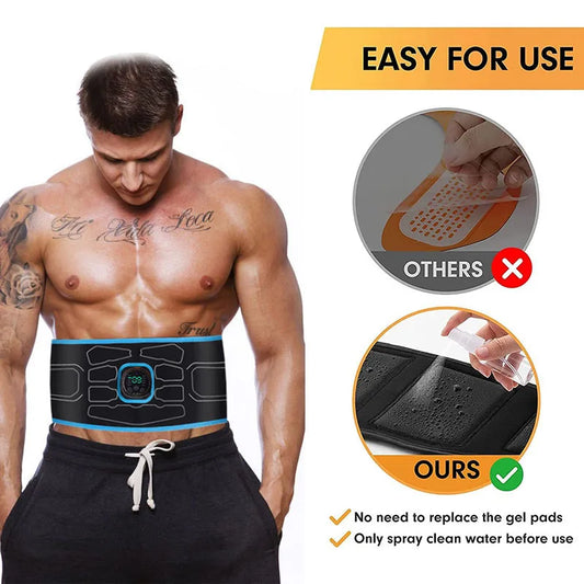 PC Electric Muscle Stimulation Muscle Toner EMS Abdominal Toning Belt Waist