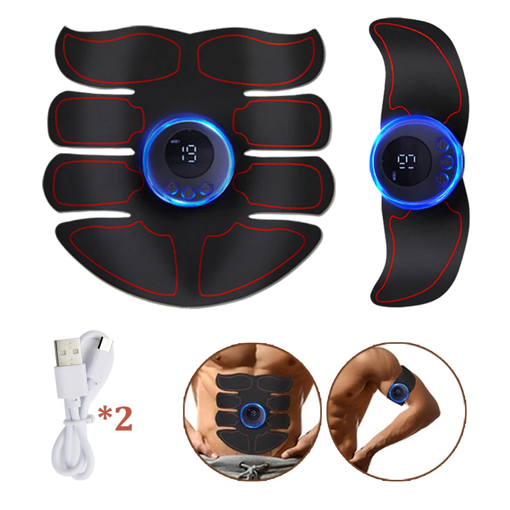 PC Electric Muscle Stimulator EMS Abdominal Fitness Stickers Rechargeable B