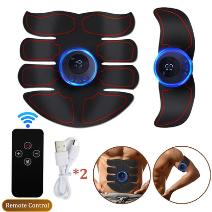 PC Electric Muscle Stimulator EMS Abdominal Fitness Stickers Rechargeable B