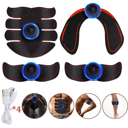 PC Electric Muscle Stimulator EMS Abdominal Fitness Stickers Rechargeable B