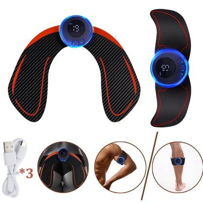 PC Electric Muscle Stimulator EMS Abdominal Fitness Stickers Rechargeable B