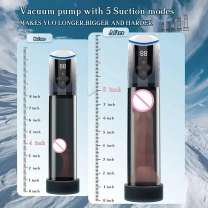 Gtooza_Electric Pump Sex Toys  Men Male Masturbator Penis Air Water Extender with Mini Pocket  Enhancer Ring gtooza.com