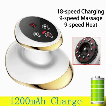 PC Electric Scraping Massage Cupping Body Massager Vacuum Cans Suction Cup