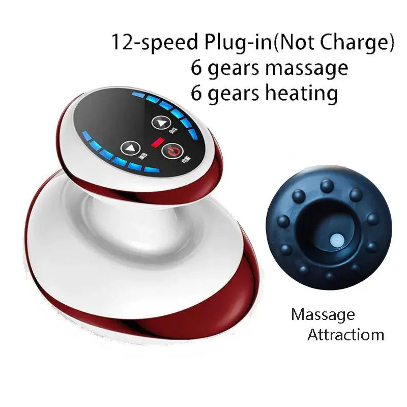 PC Electric Scraping Massage Cupping Body Massager Vacuum Cans Suction Cup