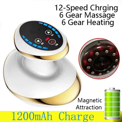 PC Electric Scraping Massage Cupping Body Massager Vacuum Cans Suction Cup