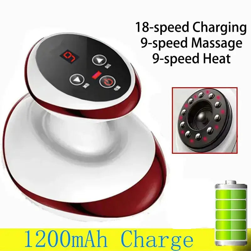 PC Electric Scraping Massage Cupping Body Massager Vacuum Cans Suction Cup