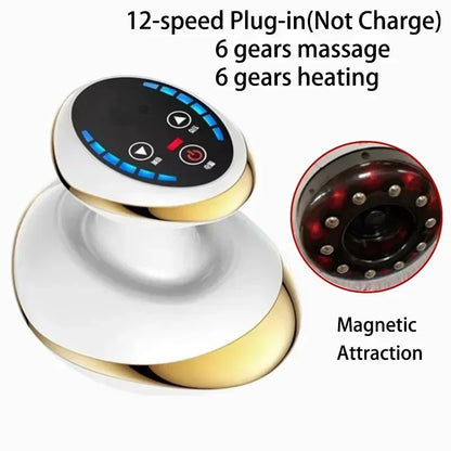 PC Electric Scraping Massage Cupping Body Massager Vacuum Cans Suction Cup