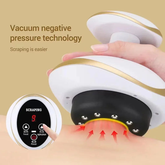 PC Electric Scraping Massage Cupping Body Massager Vacuum Cans Suction Cup