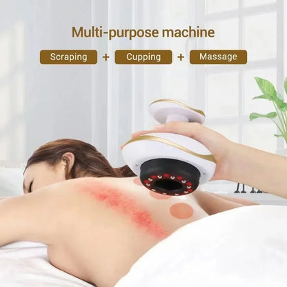 PC Electric Scraping Massage Cupping Body Massager Vacuum Cans Suction Cup