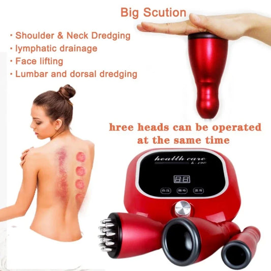 PC Electric Scraping Massager Vacuum Cupping Device Body Scraping Massager