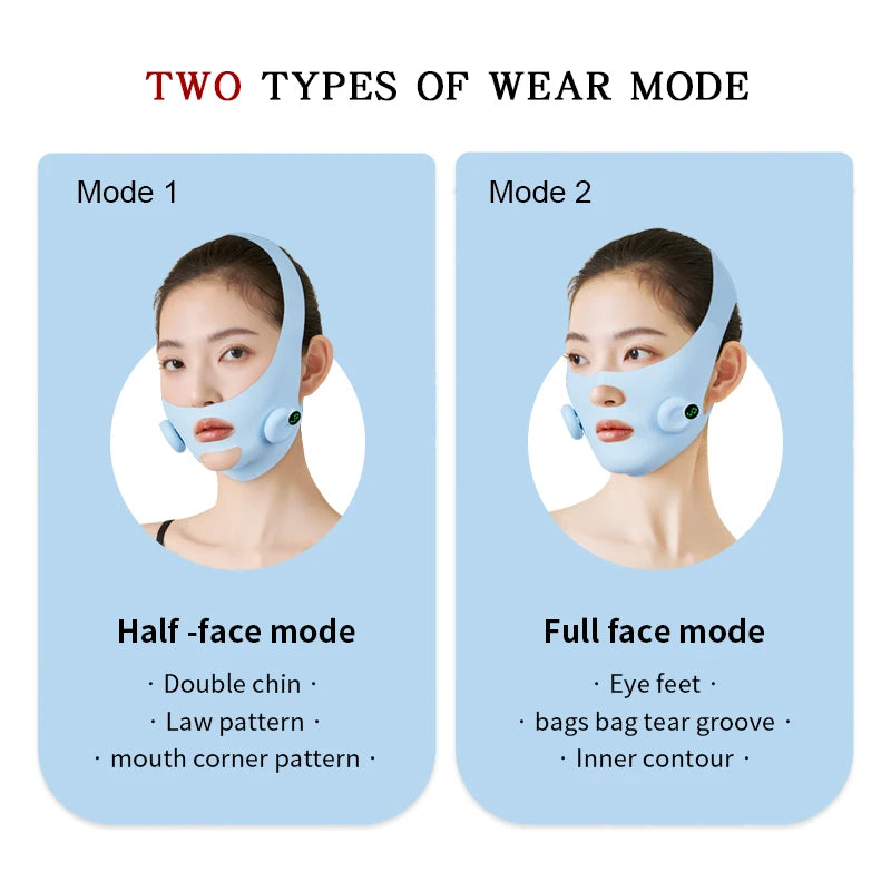 PC Electric V Face Facial Massager Facial Contouring Beauty Device EMS Microcurrent Skin Lifting Slimming Chin Shaping Massager