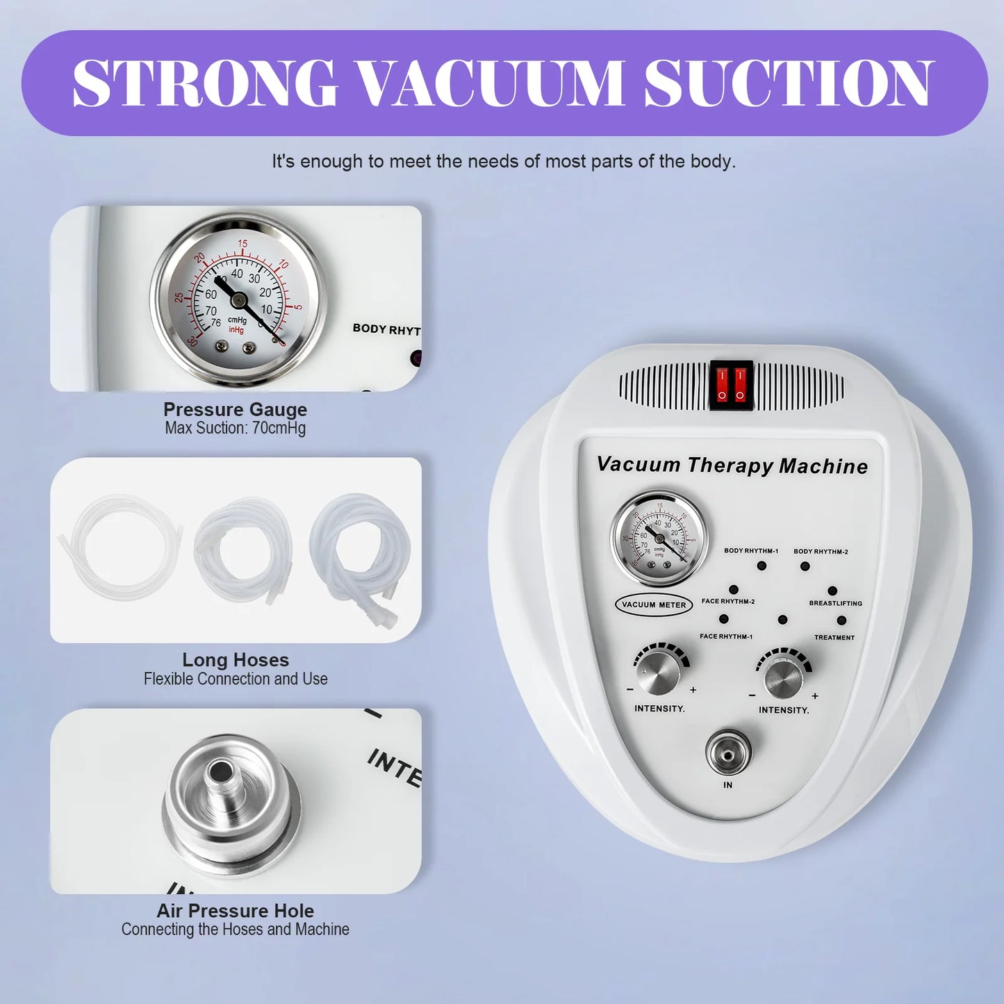 PC Electric Vacuum Pump Massage Breast Massager Enlargement & Butt Lifting