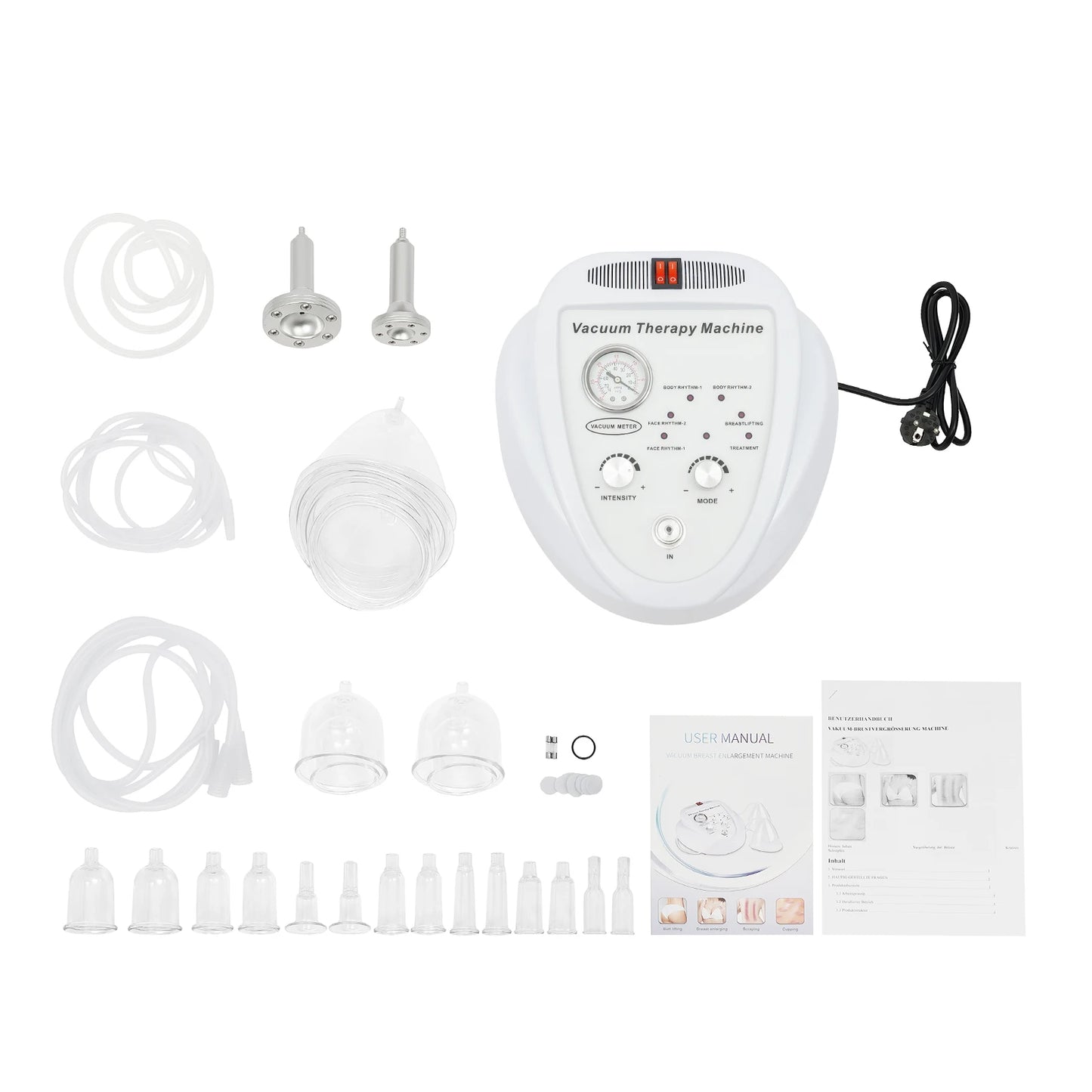 PC Electric Vacuum Pump Massage Breast Massager Enlargement & Butt Lifting