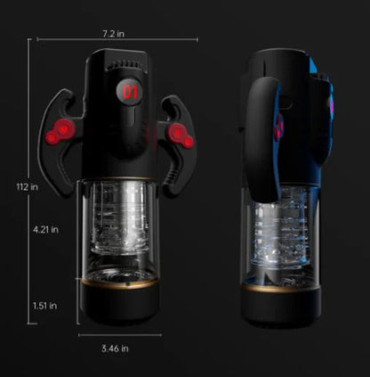 GtoozaElectric voice men with airplane cup tight juice automatic masturbator clamp suction cup adult sexual supplies vibrating male gtooza.com