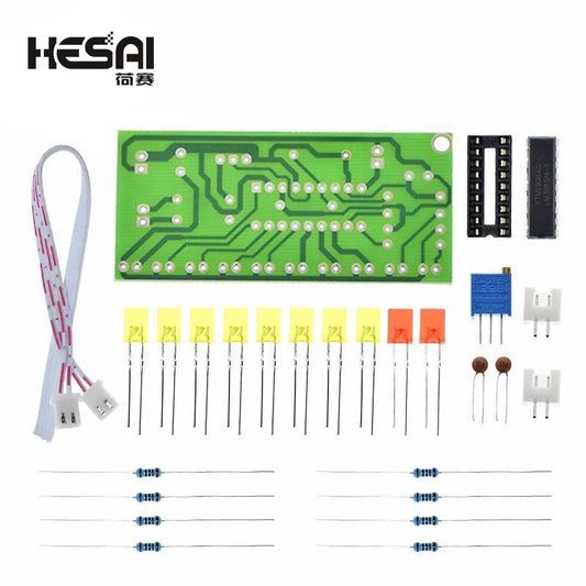 Electronic DIY Kit LM3915 Audio Level Indicator Production Suite DC 9V-12V Audio Indicator Suite