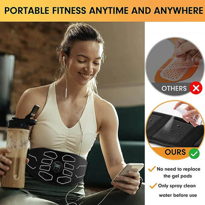 PC Electronic EMS Muscle Stimulator Abdominal Toning Belt For Men Women Mus