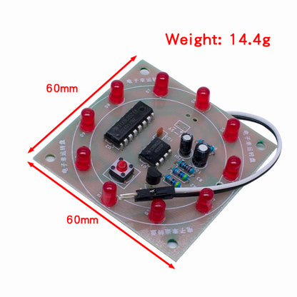 Electronic NE555 CD4017 Wheel Of Fortune DIY Kit Lucky Turntable Welding Training LED Flashing Light Rotary Suite Fun Gift Game