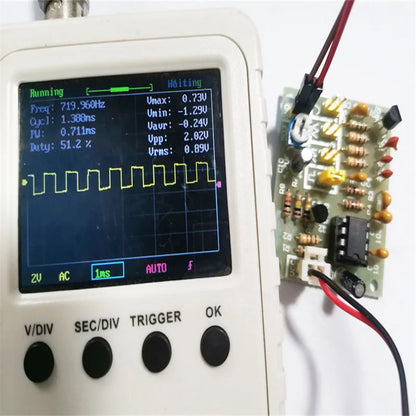 Electronic Production of Sine, Triangle, Square and Sawtooth Wave Pulse Modules of NE555 Waveform Generator