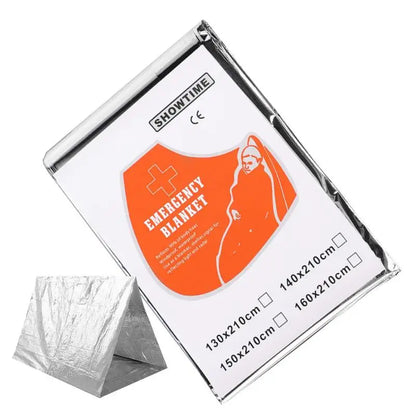 PC Emergency Thermal Blanket Outdoor Waterproof Survival Blanket Aluminum F