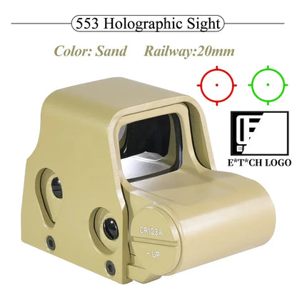 Eotech 553 556 558 Holographic Red Green Dot Sight Hunting Red Dot Reflex Airsoft Riflescope Collimator 20mm QD Weaver Rail