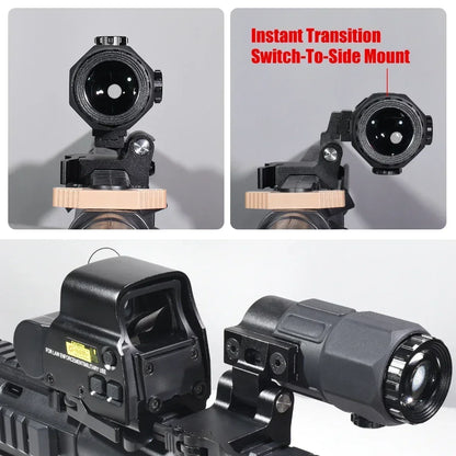 Eotech 558 Holographic Collimator Red Dot Sight G43/G33 3X G45 5X Magnifier Airsoft Equipments Hunting W/20mm Mount& QD Lever