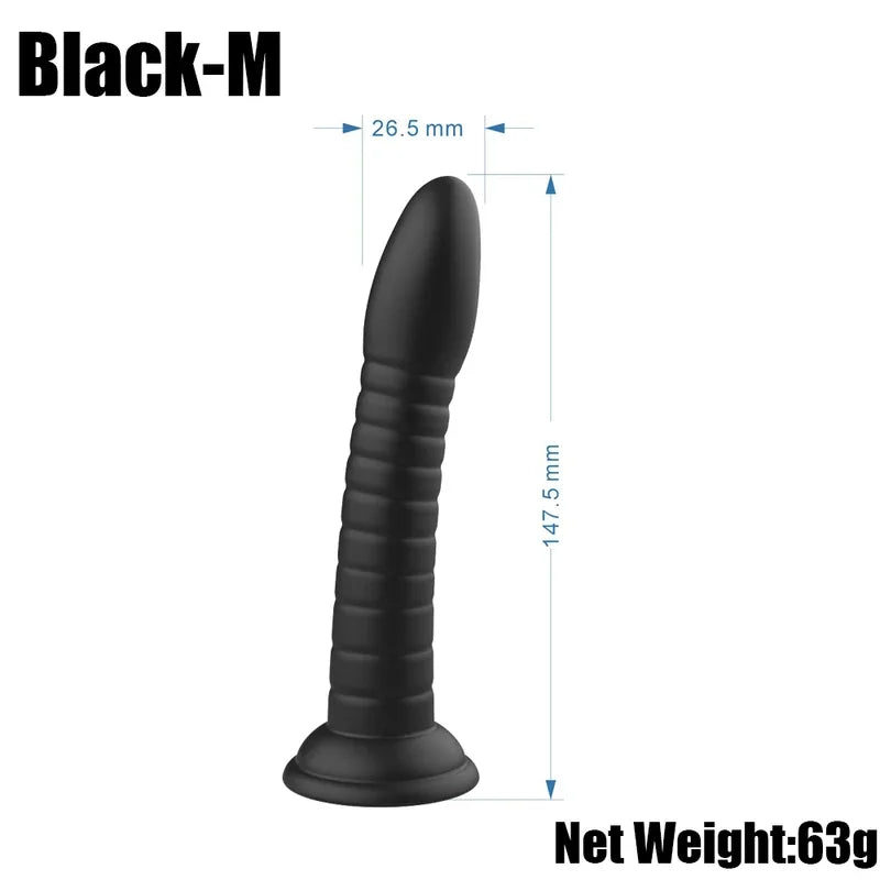 Erotic Soft 3 Size  Realistic Female Penis Strong Suction Cup  Sex Toys Woman Toy  Adult G-spot No gtooza.com