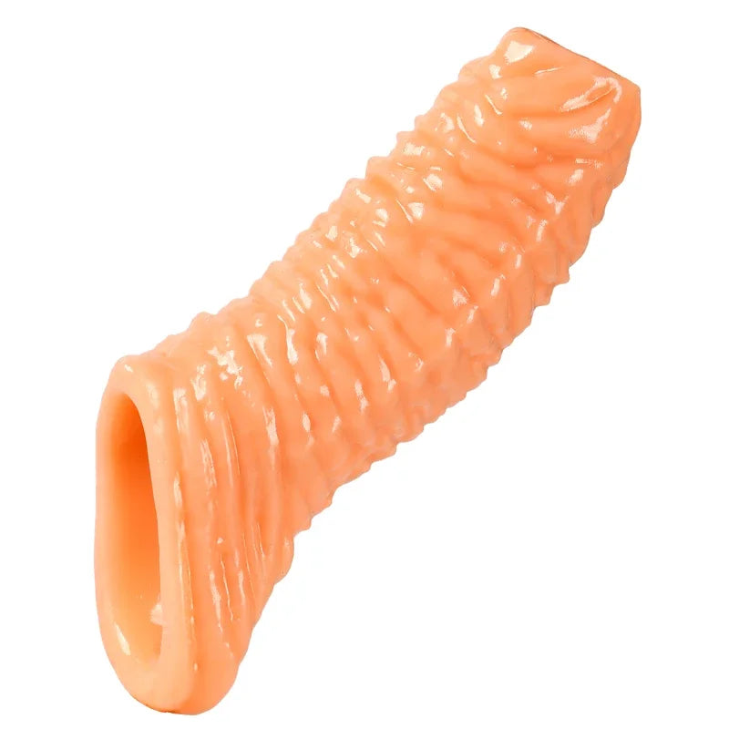 Gtooza_Extender Condom Silicone Reusable Penis Sleeve Glans Enlarger Delay Ejaculation Cockring Adult Sex Toys  Men Couples gtooza.com