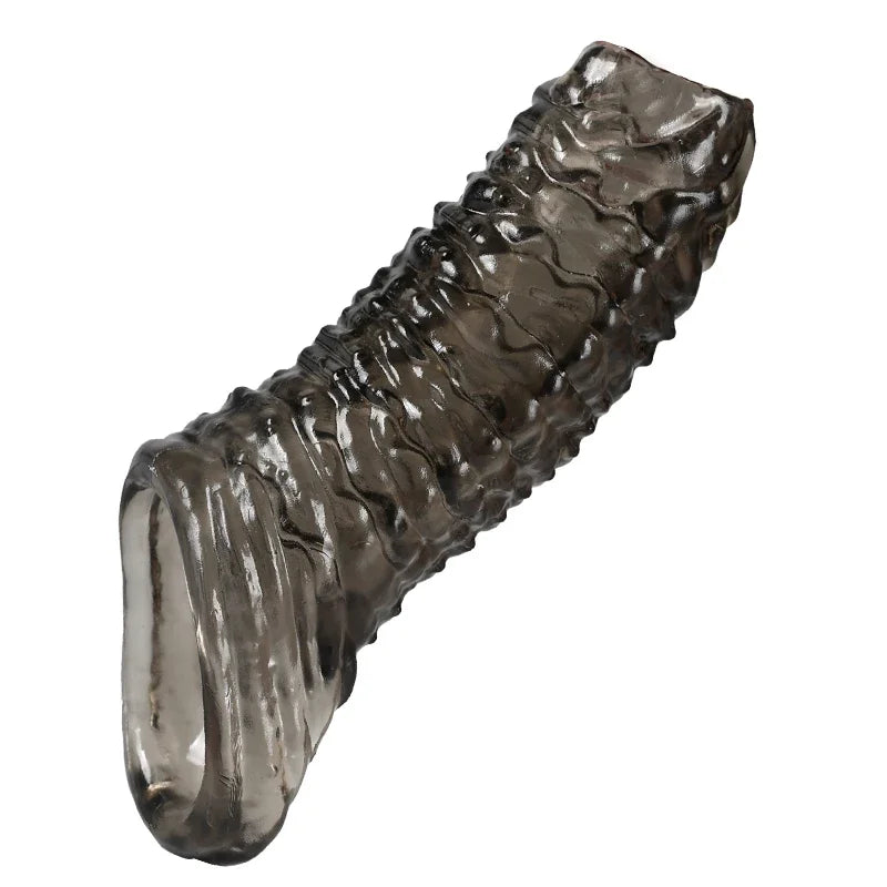 Gtooza_Extender Condom Silicone Reusable Penis Sleeve Glans Enlarger Delay Ejaculation Cockring Adult Sex Toys  Men Couples gtooza.com