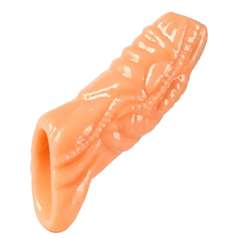 GtoozaExtender Condom Silicone Reusable Penis Sleeve Glans Enlarger Delay Ejaculation Cockring Adult Sex Toys  Men Couples gtooza.com