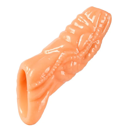 Extender condom silicone reusable penis sleeve glans enlarger delay ejection Cockring adult sex toys  men couples