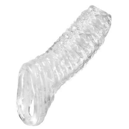 Extender condom silicone reusable penis sleeve glans enlarger delay ejection Cockring adult sex toys  men couples