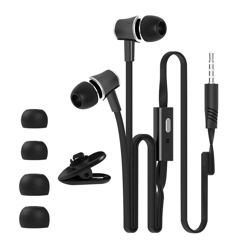 PCExtra Bass Headphones wired Earphone 3.5mm Earphones With Microphone Nood