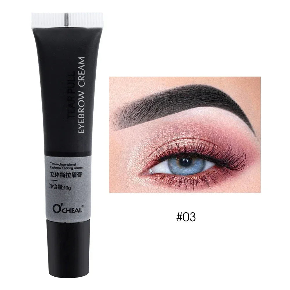 Eyebrow Gel Semi Permanent Professional Eyebrow Cosmetics Natural Long Lasting Tattoo Tint Sweatproof Peel Off Makeup Product