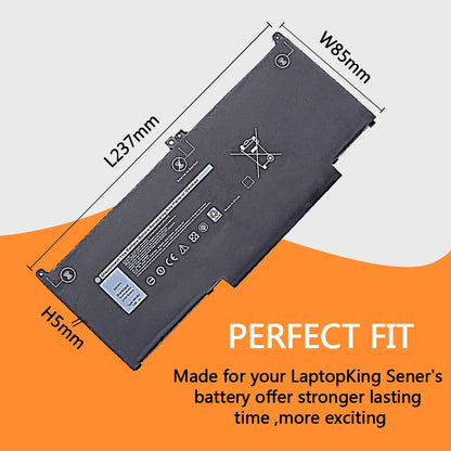 PC F3YGT 60WH Laptop Battery  Dell Latitude 12 13 14 7280 7290 7380 7390 7480 7490 E7280 E7290 E7380