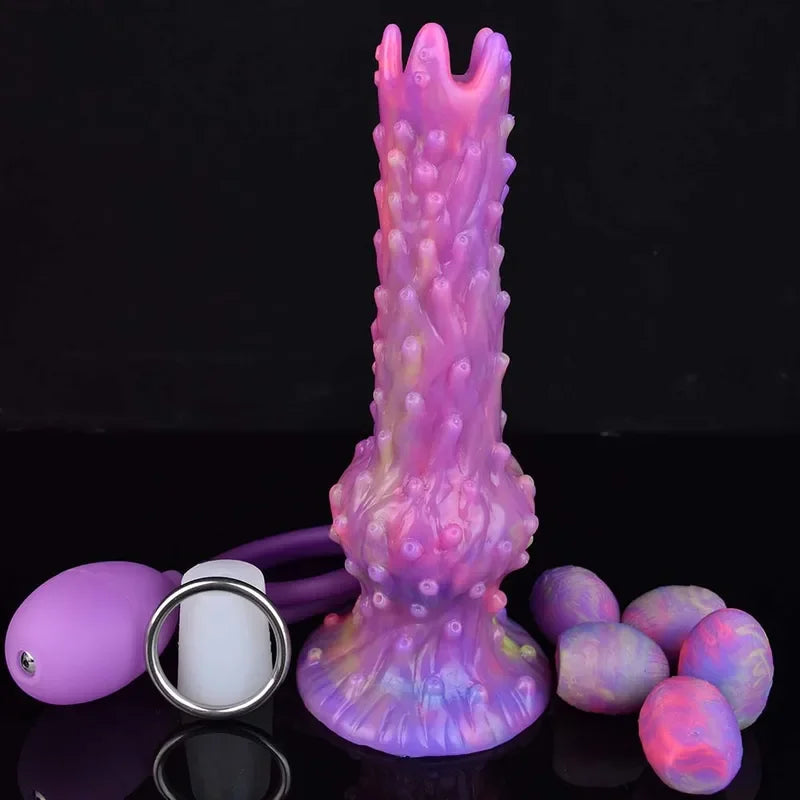 Gtooza_FAAK Fantasy Pneumatic Luminous Ovipositor Anal Sex Toys Lay Eggs Dildos Silicone Glow in Dark  Adult Game Masturbators gtooza.com