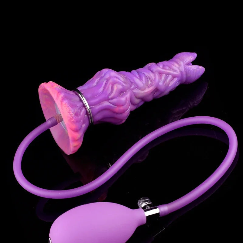 Gtooza_FAAK Fantasy Pneumatic Luminous Ovipositor Anal Sex Toys Lay Eggs Dildos Silicone Glow in Dark  Adult Game Masturbators gtooza.com